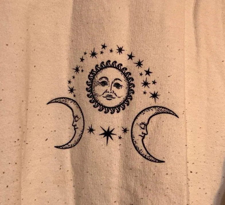 sun moon & stars crewneck - Image 2