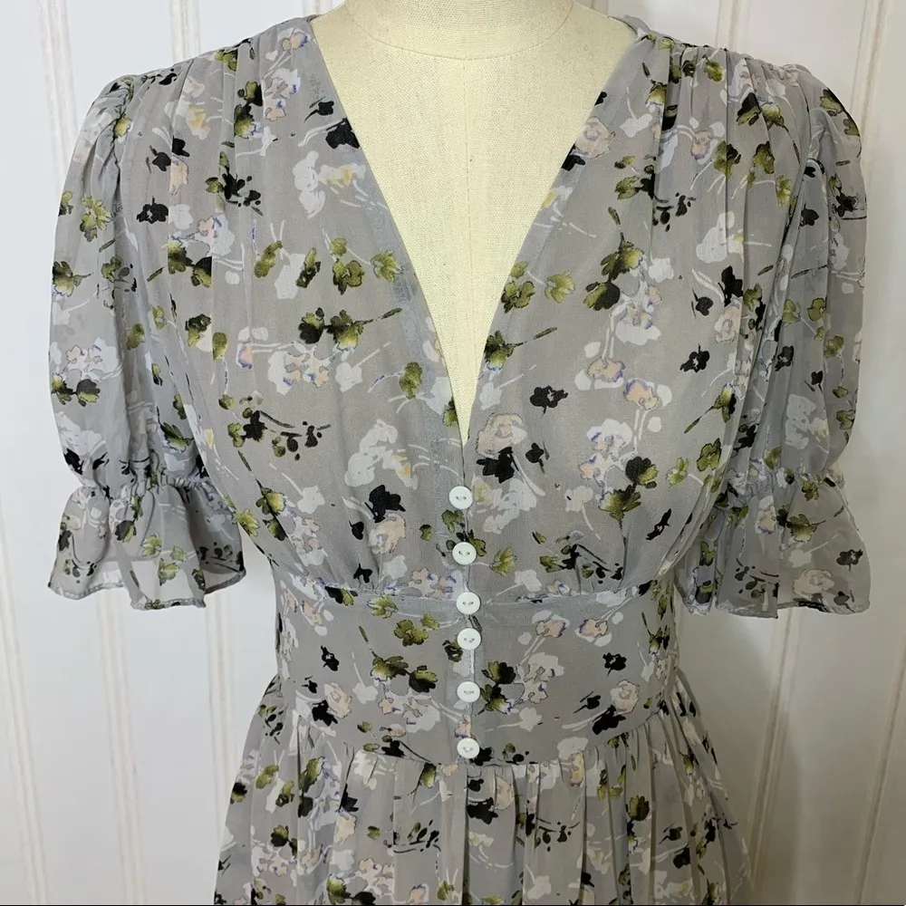 RED Valentino Cottagecore Microfloral Dress 825 - Image 4