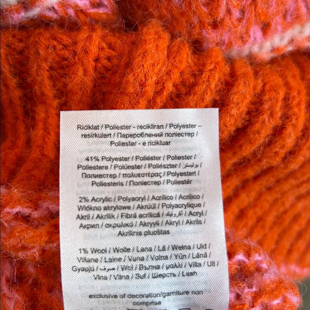 Vero Moda Vibrant Orange Knit Sweater, VERO MODA Sweater 'KAMMA' in Orange SizeM - Image 10