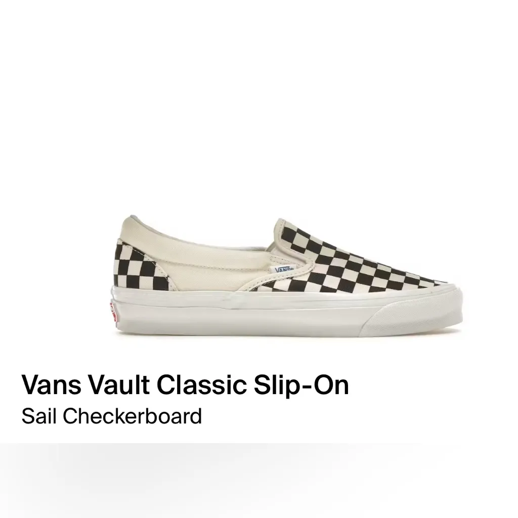 Vault vans classic slip on sail checkerboard - Image 2