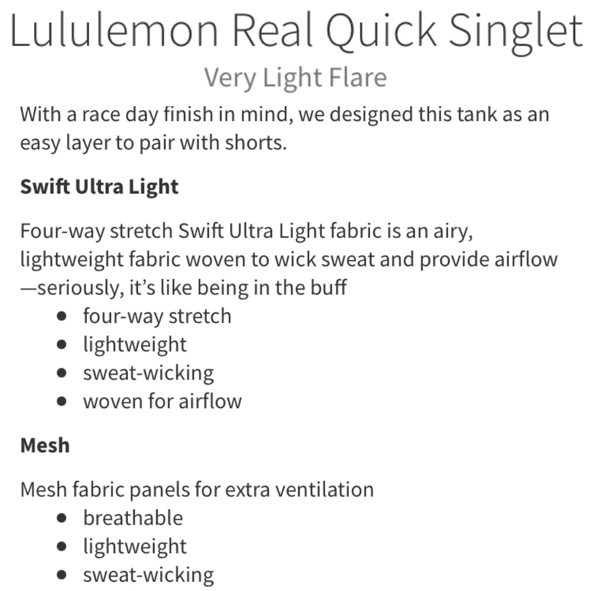 Very Light Flare Real Quick Singlet Tank - Image 10