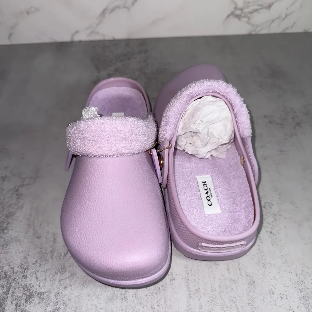 COACH Lola Terry Clog Purple 7 (M) - Image 2