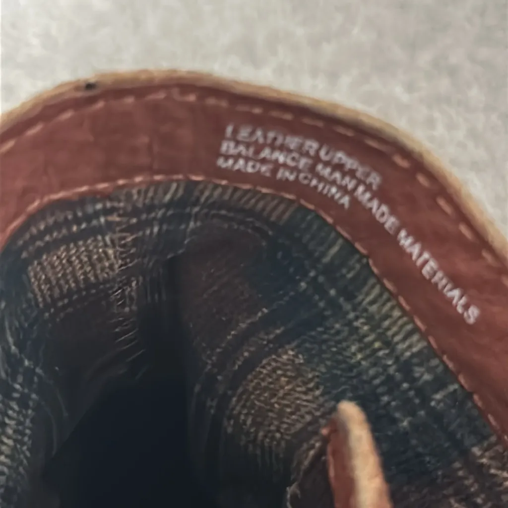 Born distressed fringe boots, suede Chestnut Brown Size 6 - Image 5