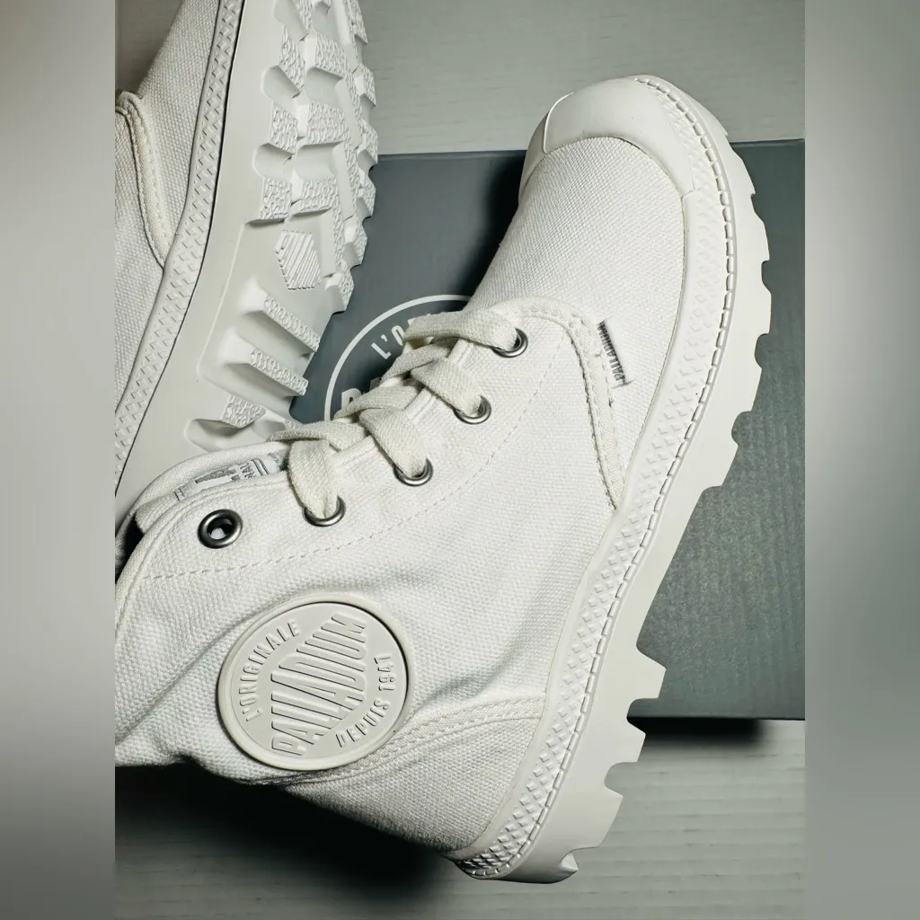 Palladium Boot Pampa Hi Women’s Size 6 Original Urban White Indie Medium New - Image 8