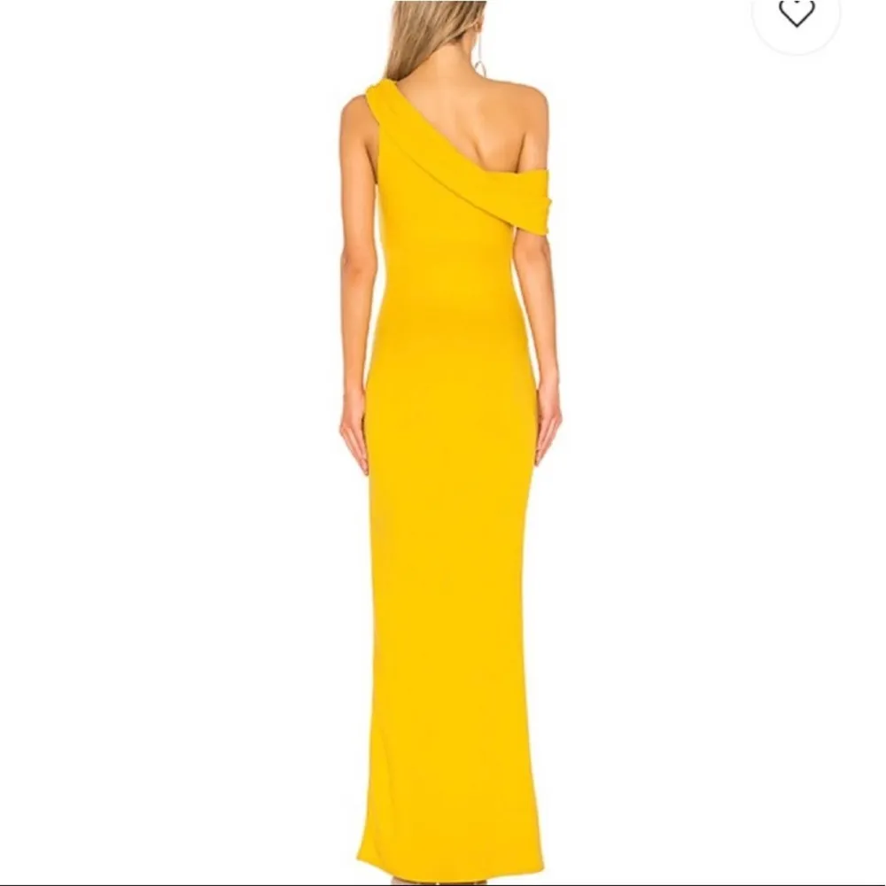 LOVERS + FRIENDS Dress Marigold Yellow Gown Off the Shoulder NWT SZ Extra Small - Image 7