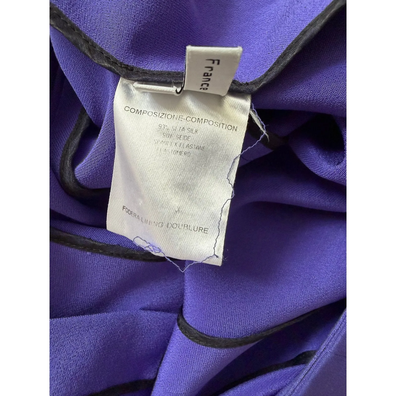 Balenciaga.Edition Purple Silk Sheath Dress France 38 Designer Mini Bold Bright - Image 5