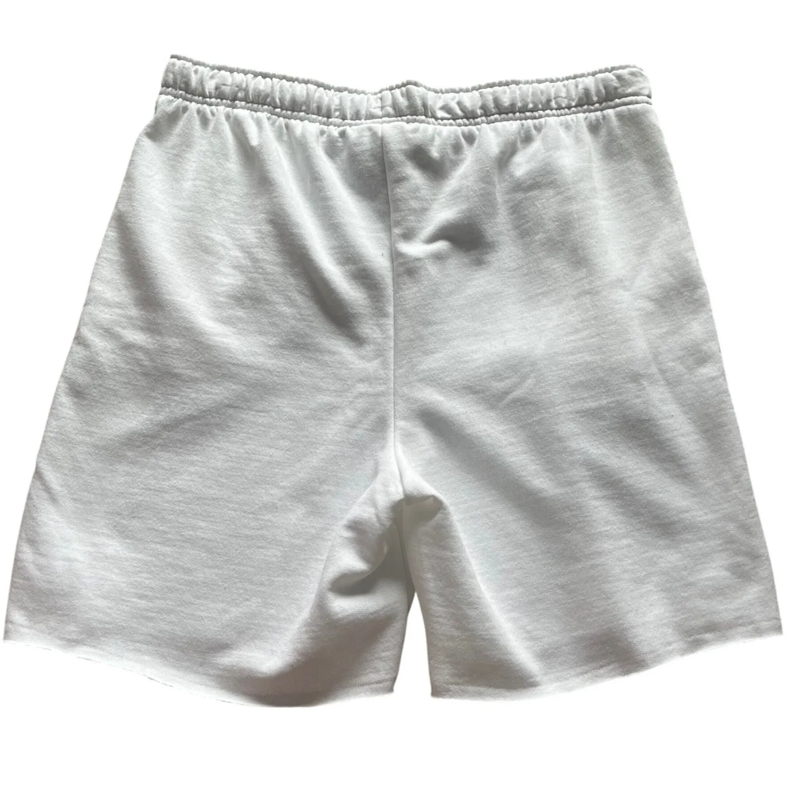 Champion Women White Athletic Sweat Shorts Elastic Waist Logo Loungewear Size L - Image 6