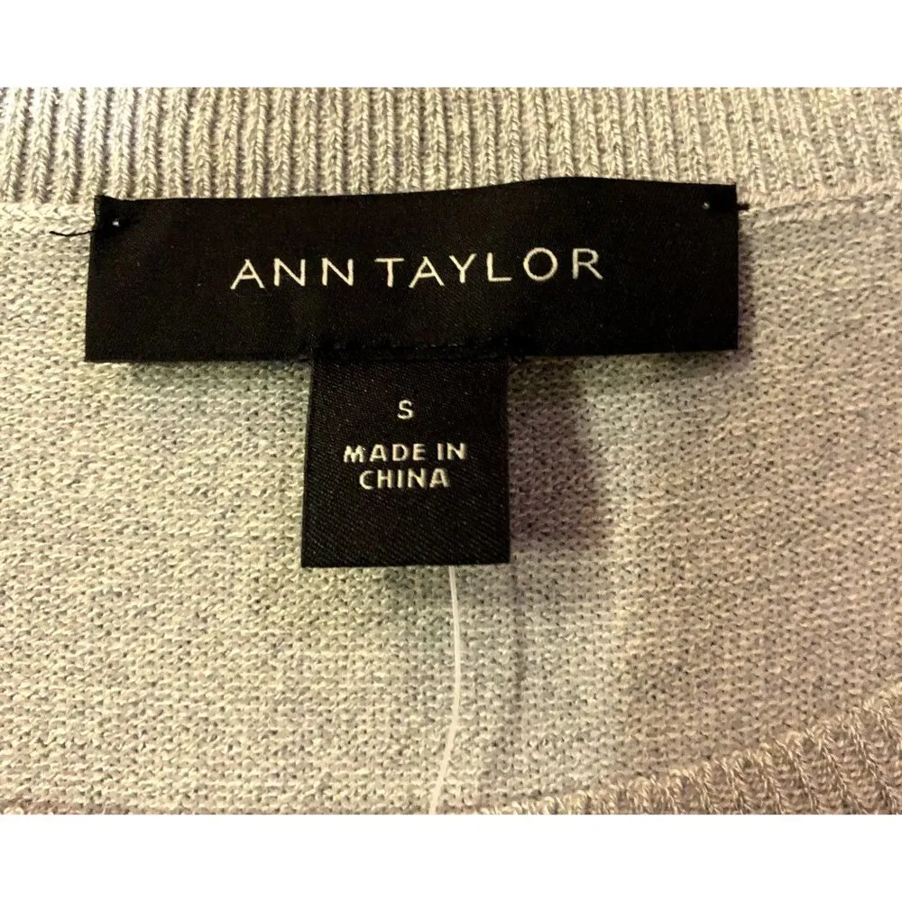 Ann Taylor Sweater Womens S NEW Gray Pullover - Image 8