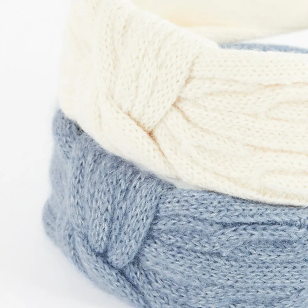 Sweater Headband Slate Blue - Image 4