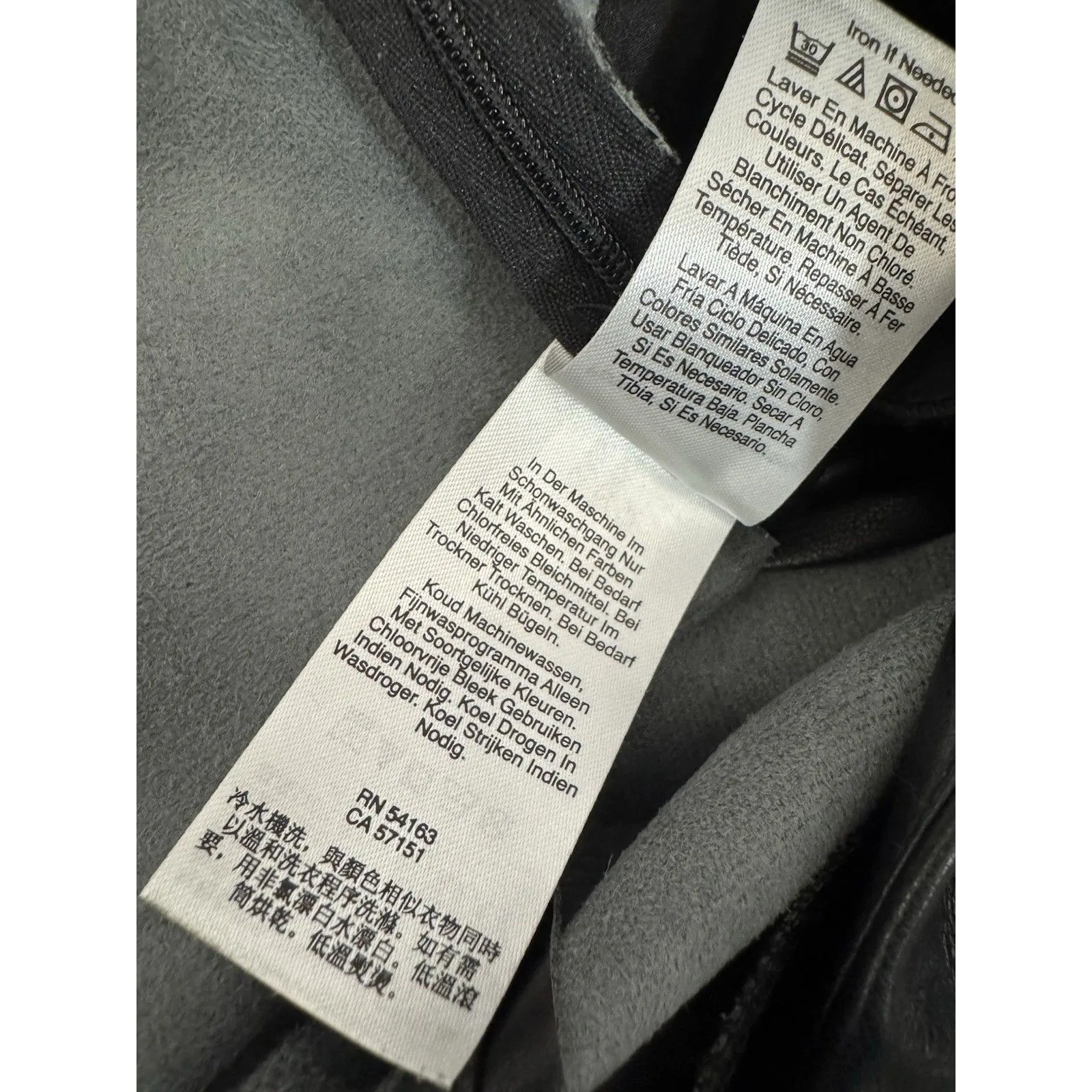 Women's DKNY Jeans Faux Leather BLACK  Pants Size M  BUT … READ DESCRIPTION  PLE - Image 9