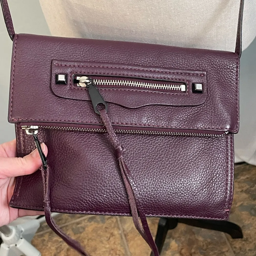 Rebecca Minkoff Small‎ Regan Clutch Bag in dark purple - Image 2