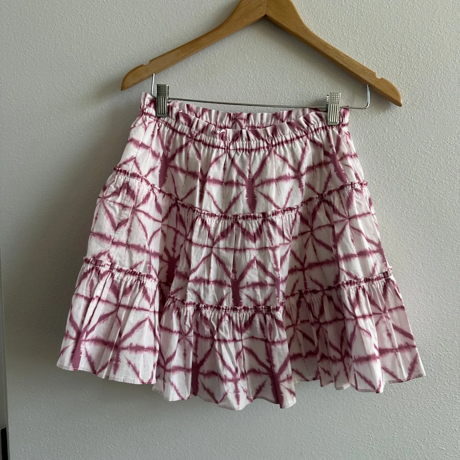 INTERMIX Estelle Batik Cotton Mini Skirt Size Small New - Image 4