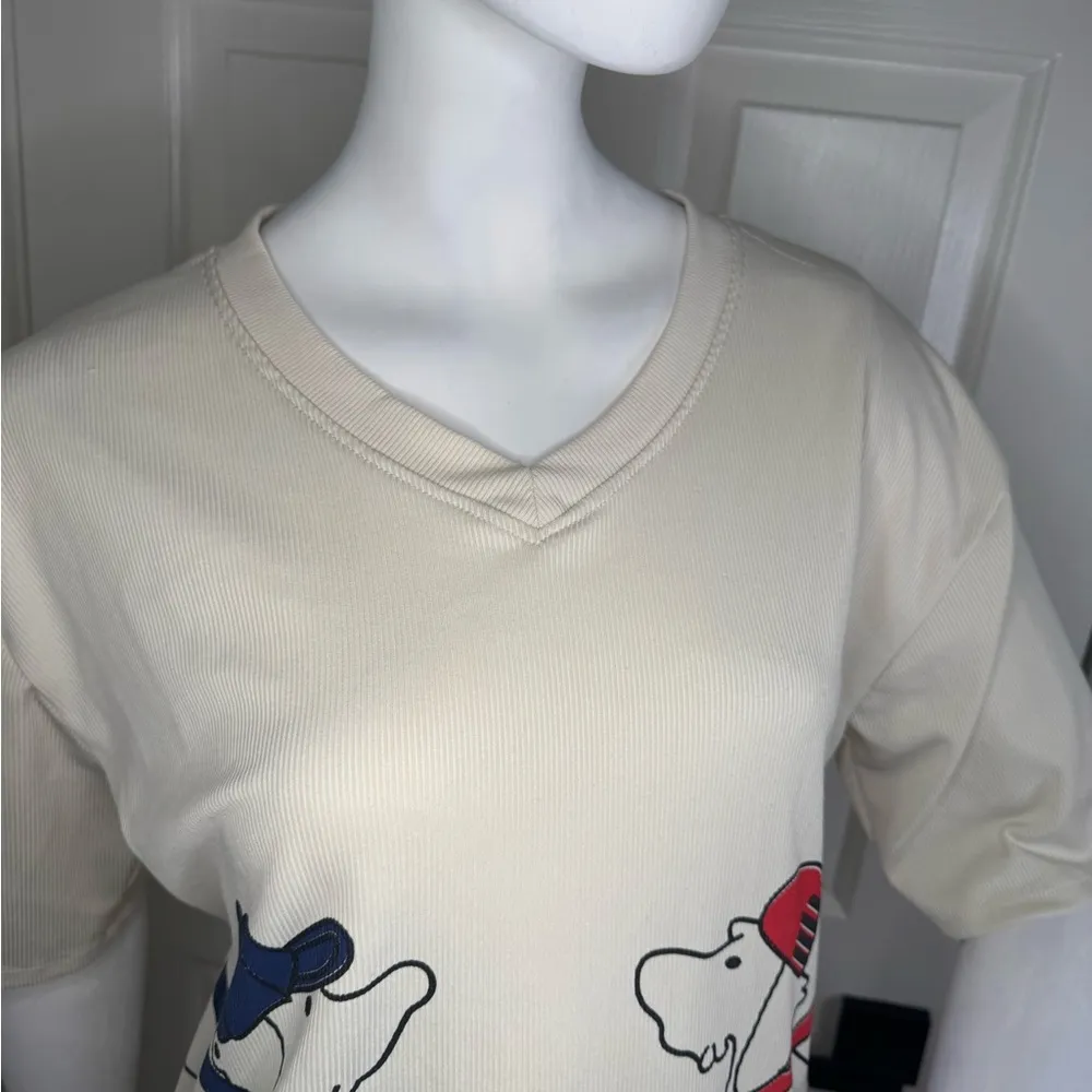 Mango Cream Graphic Tee and Skirt Set - Image 4