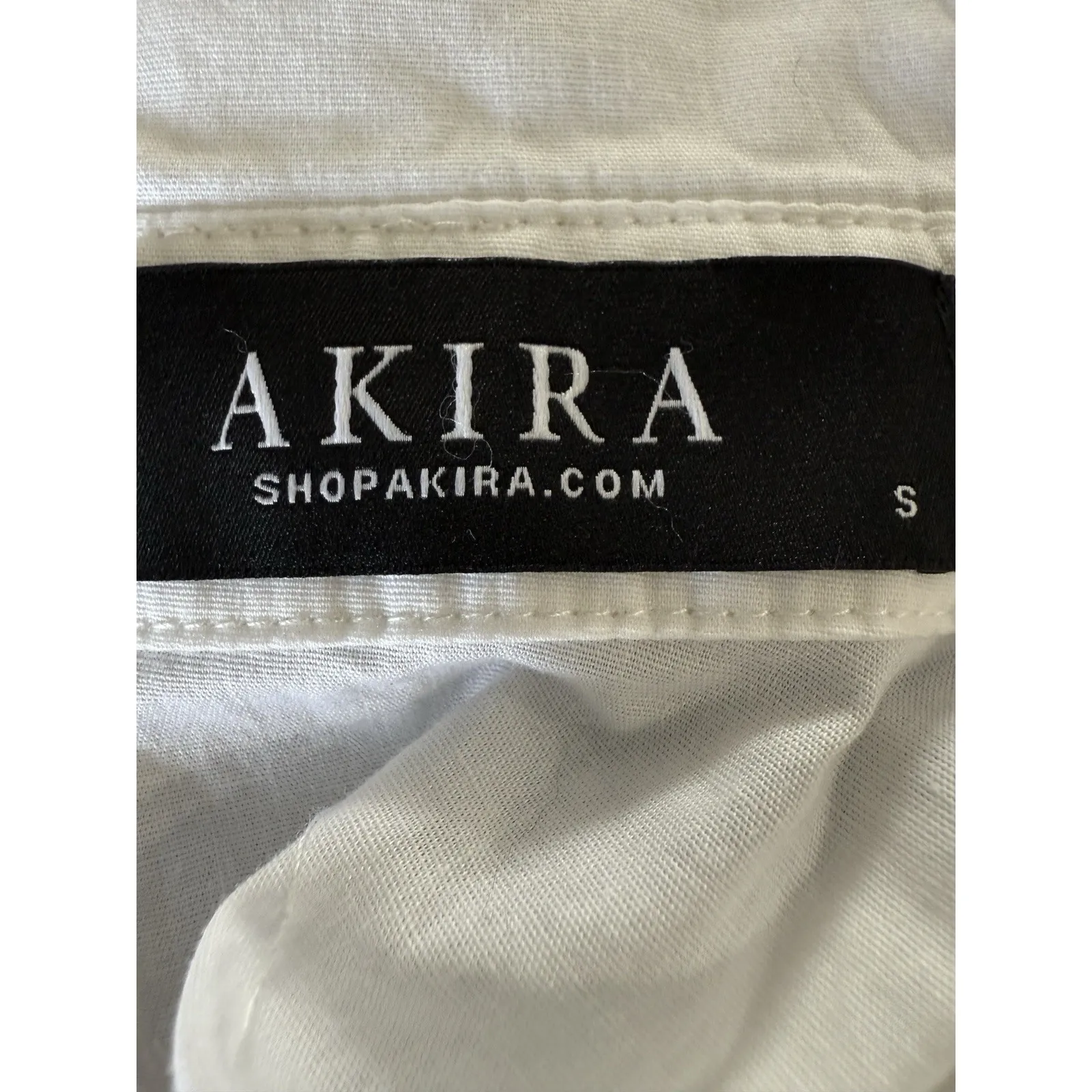 Akira Cotton Blend white Zip At the Back size small Corset - Image 4