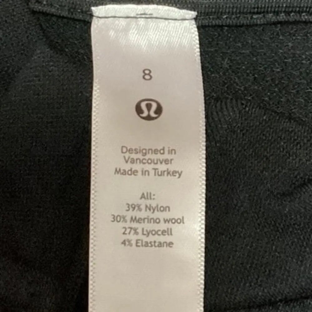 Lululemon Black Half Zip Athleisure Outdoor Athletic Sweatshirt Jacket Top Sz 8 - Image 3
