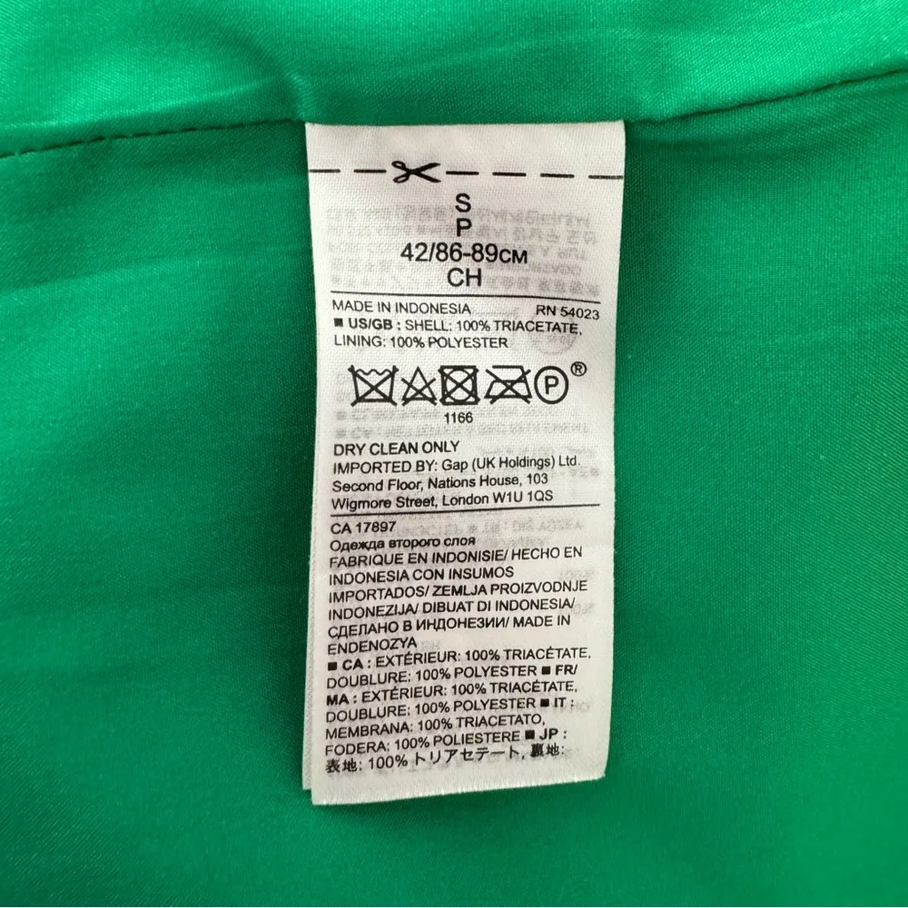 Banana Republic Shirt Dress Emerald Green Size Small - Image 4