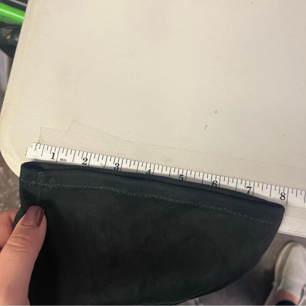 Zara Basic | 41 Black Over the Knee Boots‎ with Block Heel and Pull-On Style - Image 9