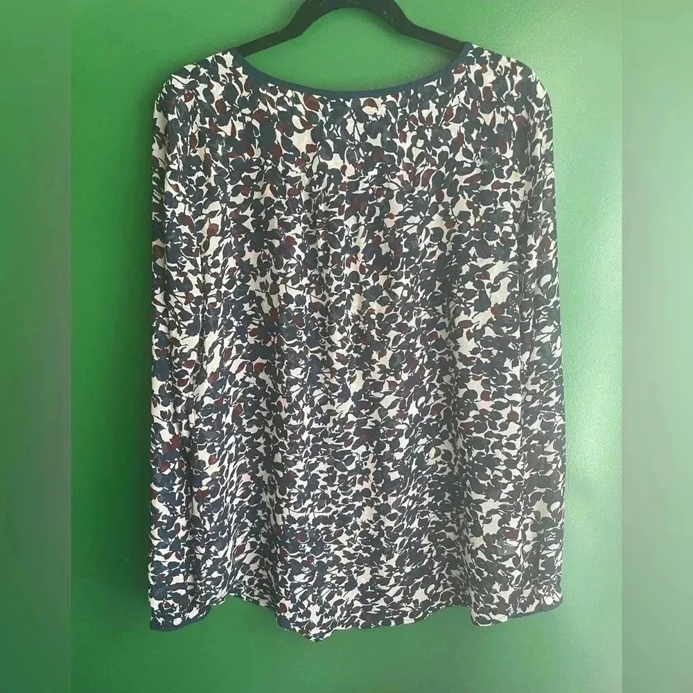 LOFT‎ CLEARANCE Sheer Blouse Large Tall Dressy Work Shirt - Image 4