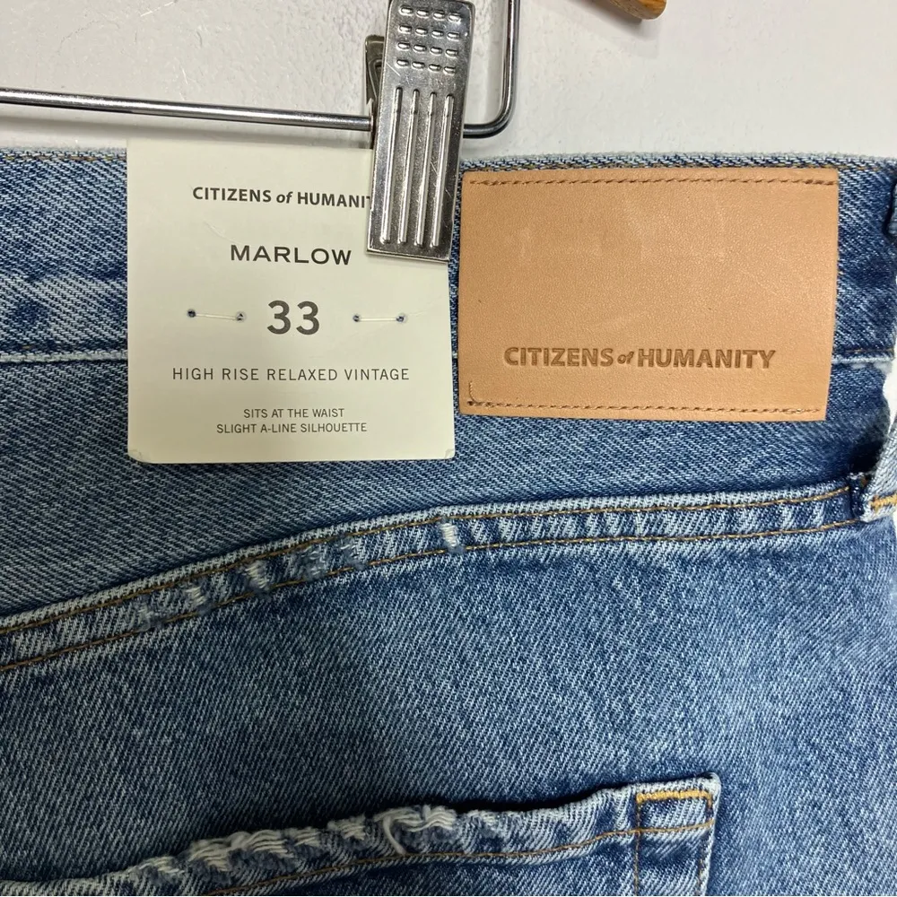 Citizens of Humanity Marlow high rise relaxed vintage denim shorts women size 33 - Image 9