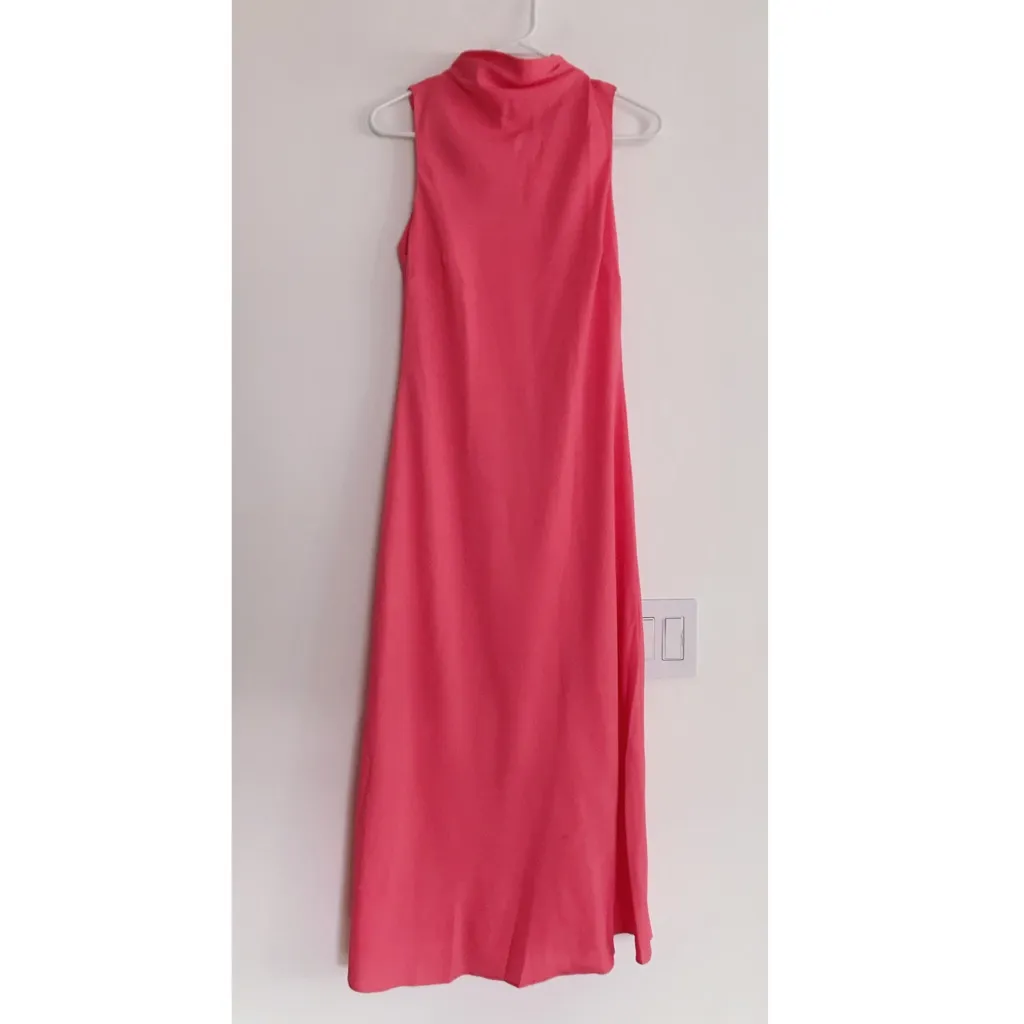 Ted Baker Eleanar Cowl Neck Sleeveless Midi Slip Dress in Coral Sz 6 NWT - Image 7