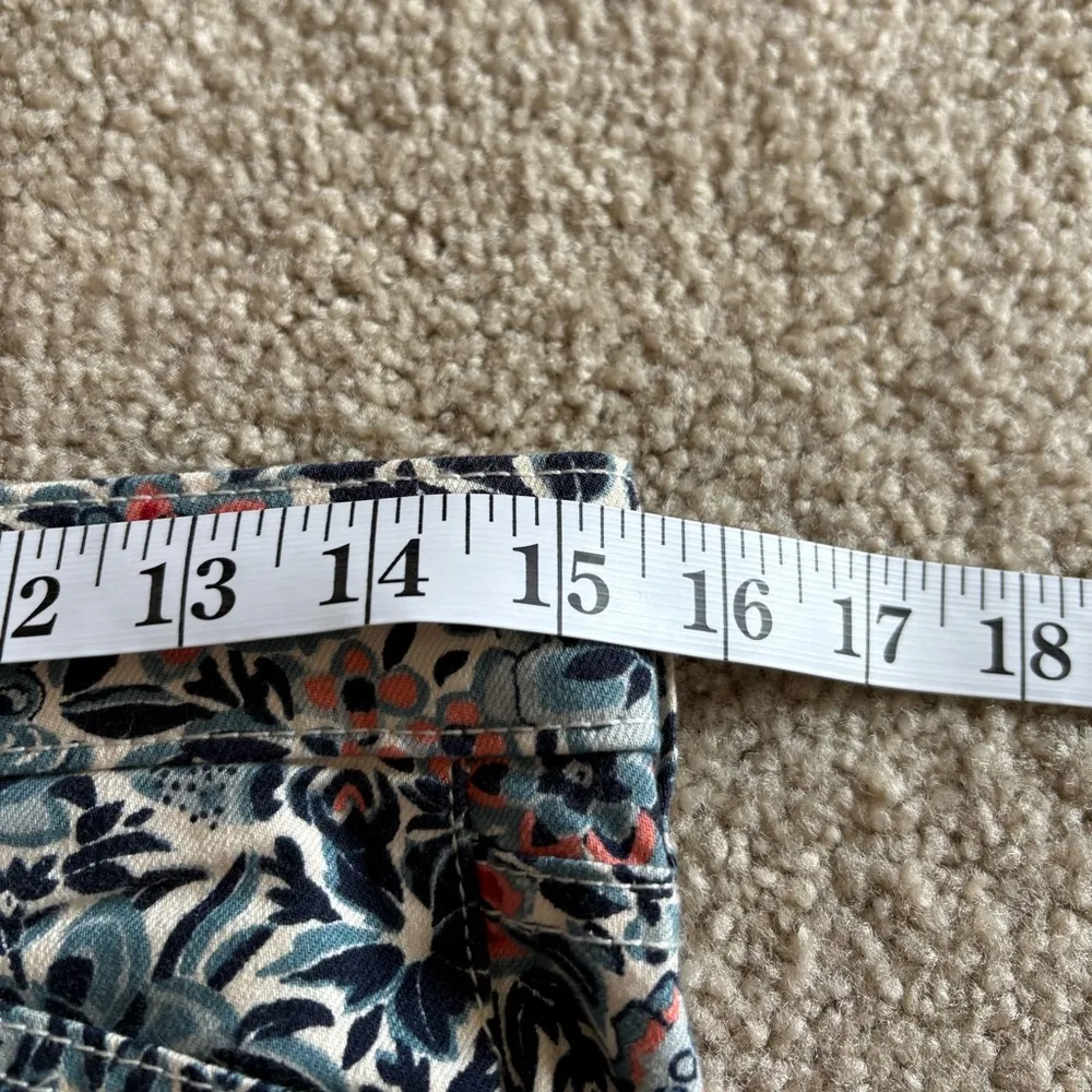 Tory Burch Blue Lake Emmy Skinny Jeans Ankle Length Butterfly Size 30 - Image 13