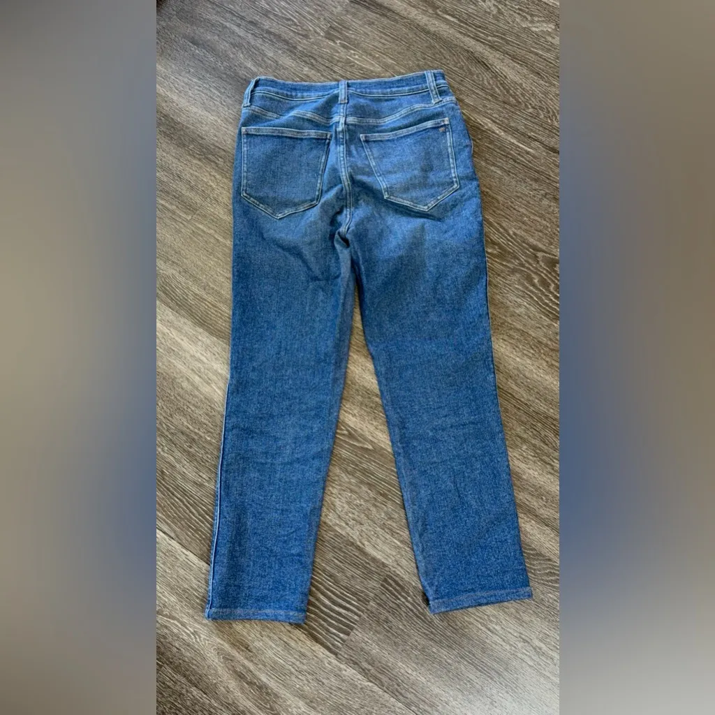 Madewell Stovepipe Jeans Blue High Rise‎ Cropped Straight Stretch Denim Casual - Image 6