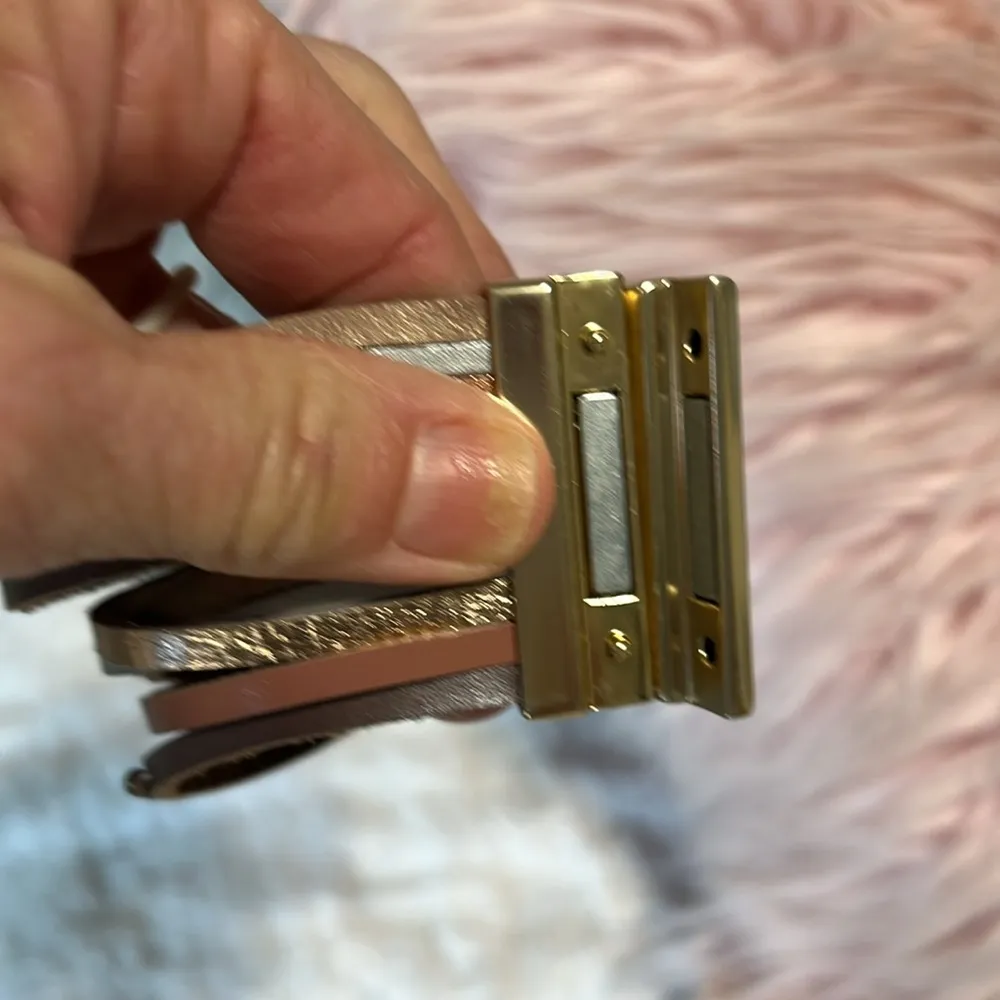 Beaded Multi Strap Bracelet Silver - Image 4