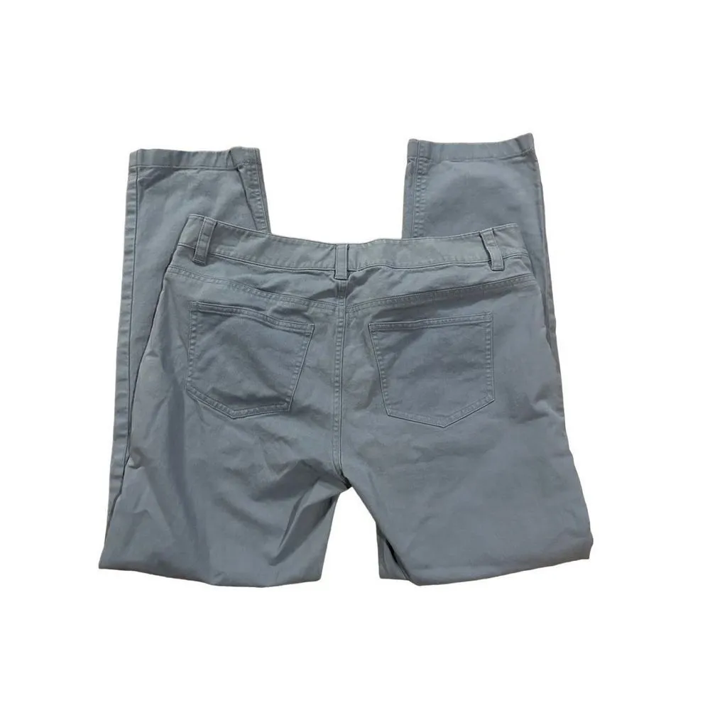 Brooks Brothers Brooke Fit womens light blue straight leg denim pants 8 - Image 5