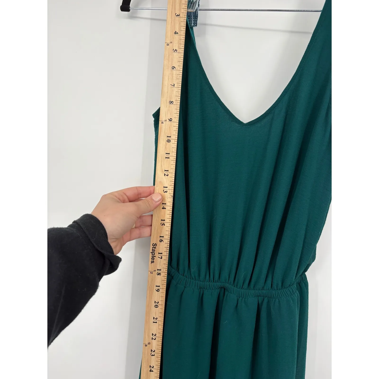 Show Me Your Mumu Teal V Neck Sleeveless Empire Waist Maxi Dress XSmall - Image 5