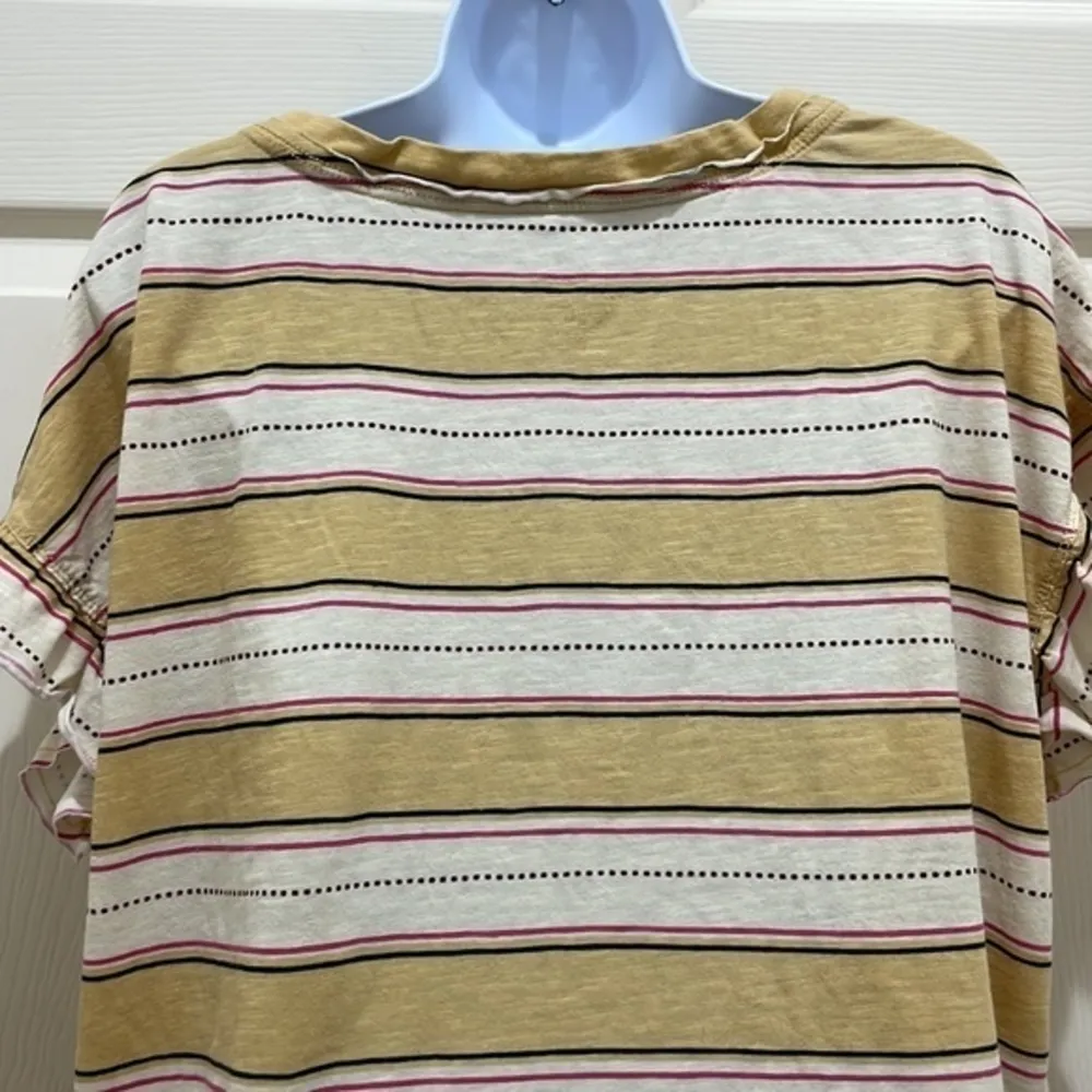 Pilcro and the Letterpress  V-Neck Ruffle Short Sleeve Top - Image 6