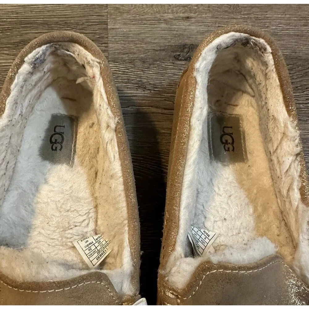 UGG Ansley Bow Glimmer 'Chestnut' 1125830-CHE size US 9 Women’s Slippers - Image 7