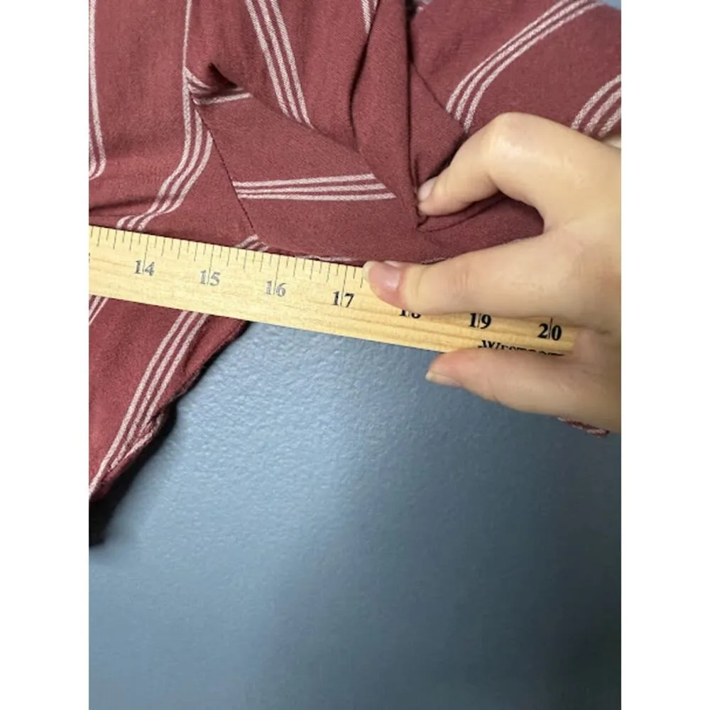 American Eagle Juniors Size Small Cropped Cardigan Striped Preppy Y2K Tie Front - Image 4