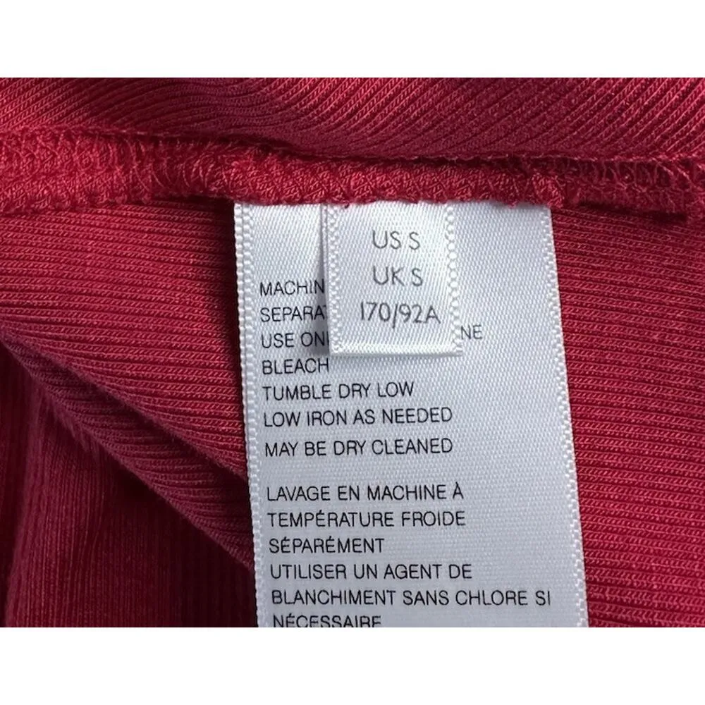 Free People Red Downtown Girl Cut Out Long Sleeve Swing Tunic Top Sz S OB976710 - Image 15