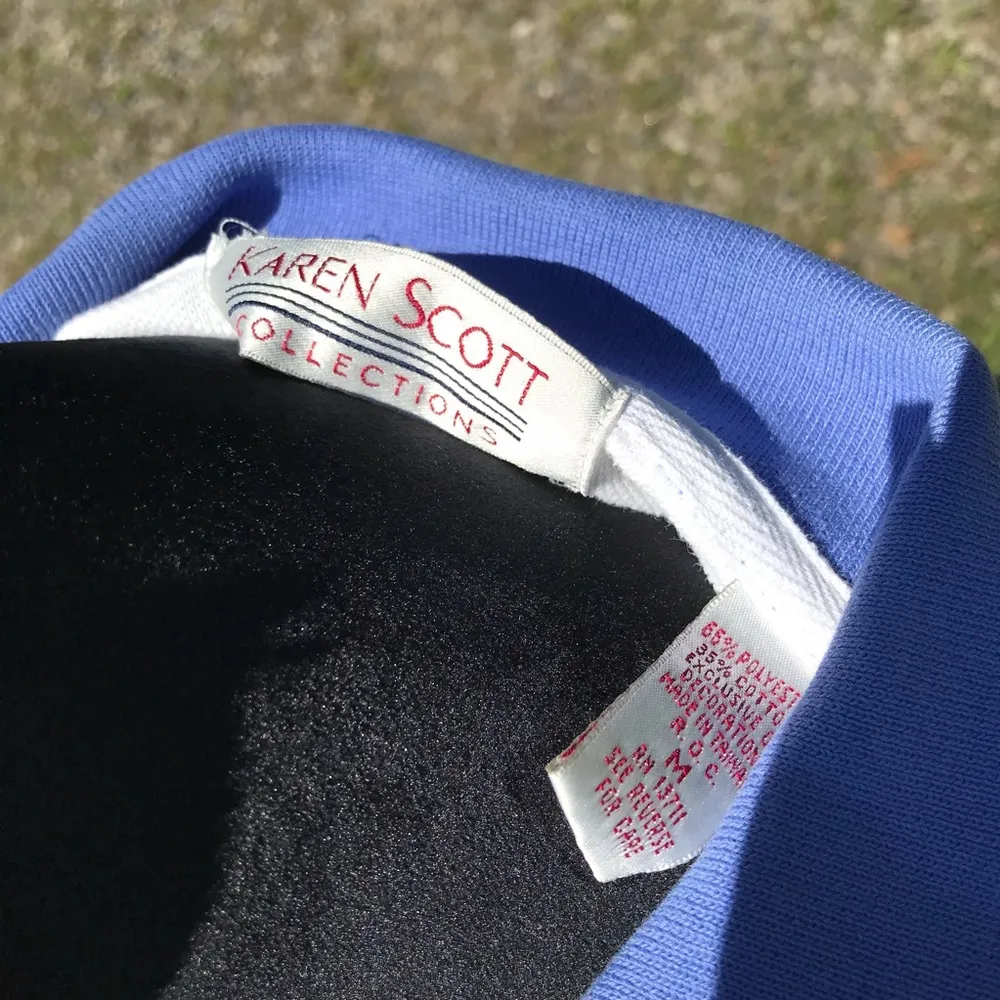 RETRO WHITE FLORAL EMBROIDERED COLLARED TEE - Image 4