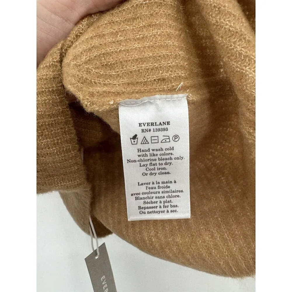 Everlane Yak Wool Cropped Top Women M Brown Minimalist Granolagirl Western Indie - Image 5