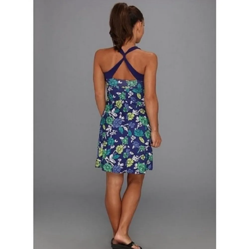 Patagonia Morning Glory Liberty Floral Built In Bra Exercise Dress Granola - Image 2