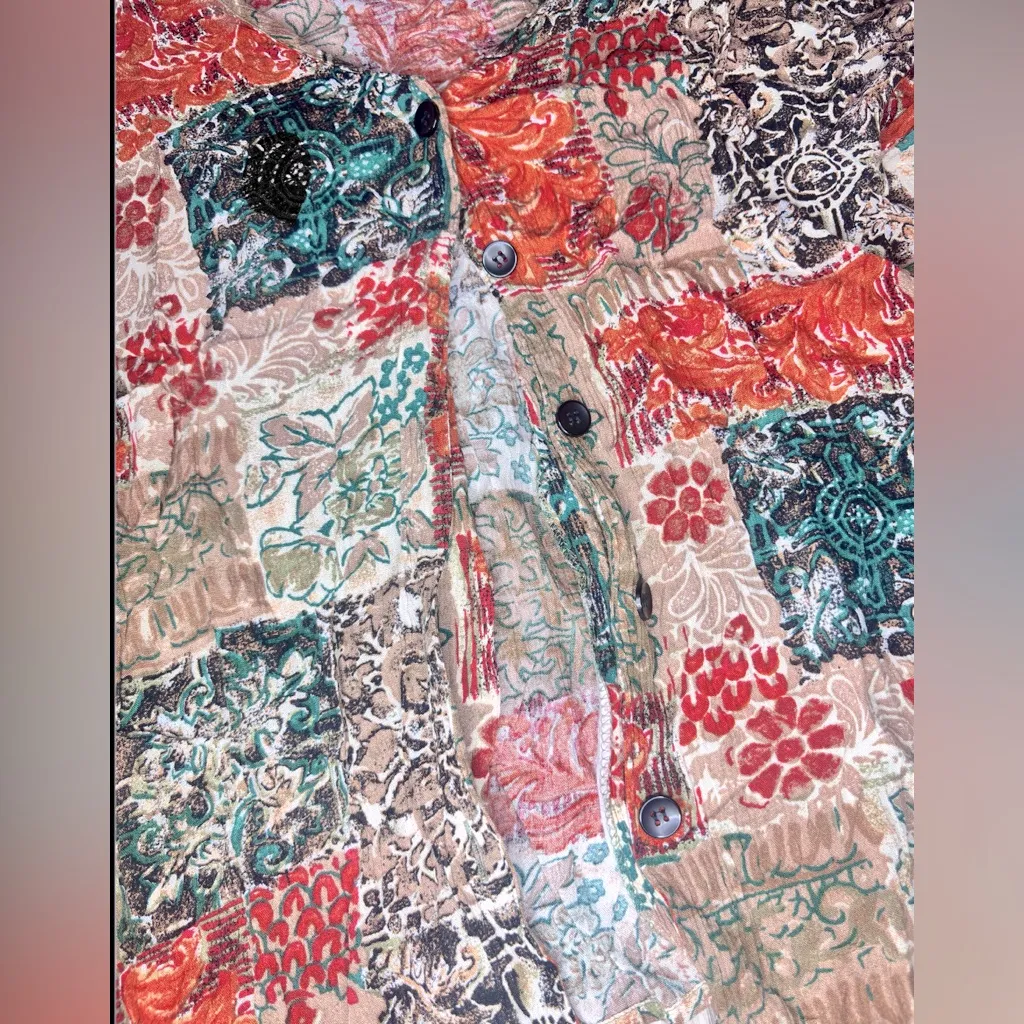 WORTHINGTON Women’s Multi Patterned Button Down Top - Image 3