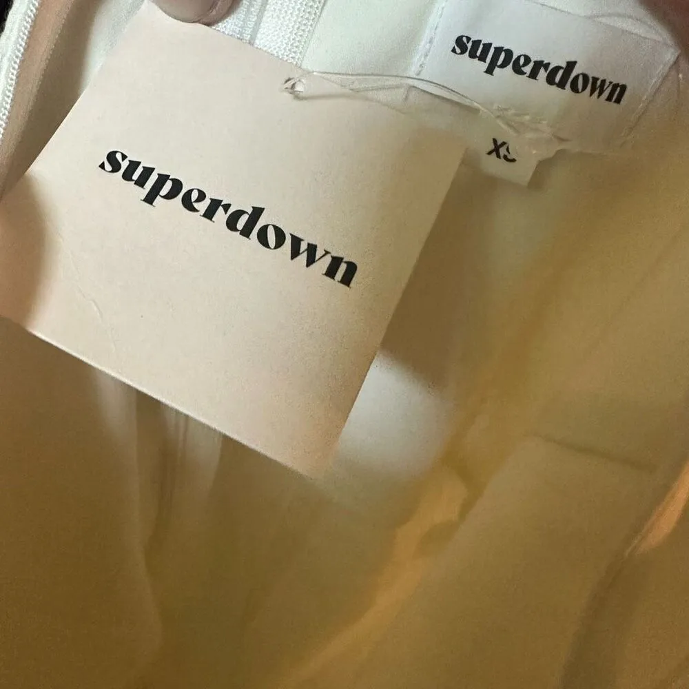 superdown Revolve  Kasey blazer white XS mini dress - Image 5