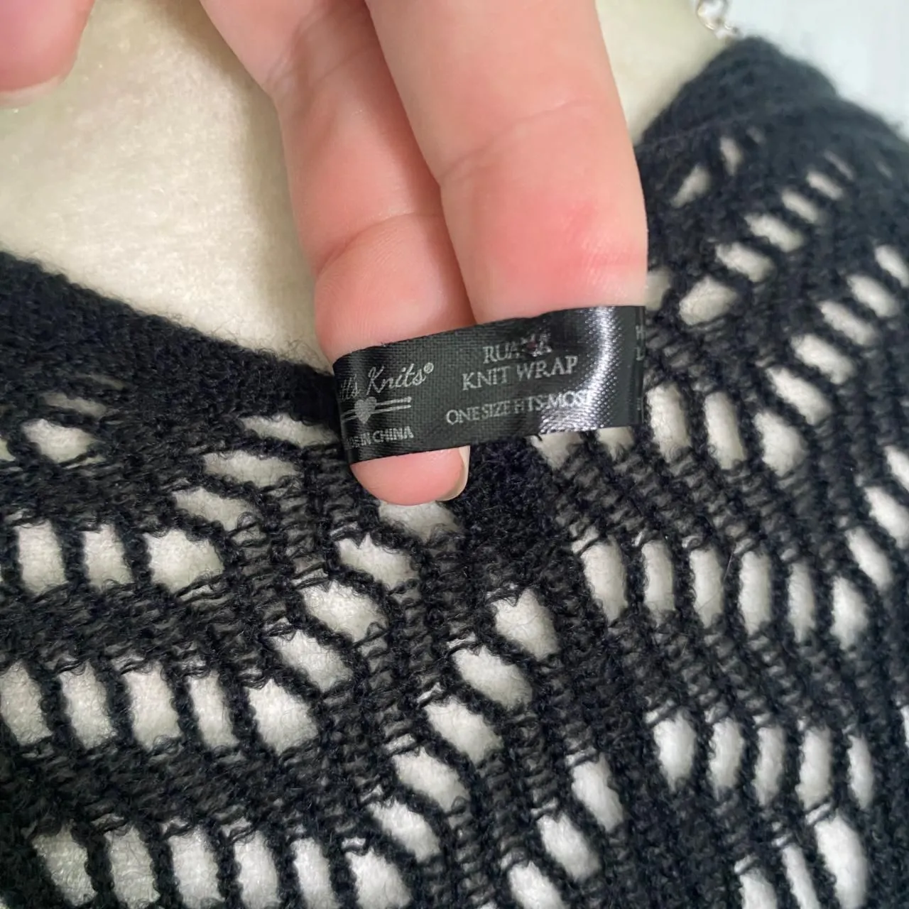 Whimsygoth Asymmetric Black Soft Fringe Long Open Front Poncho Shawl Top OS Size undefined - Image 8