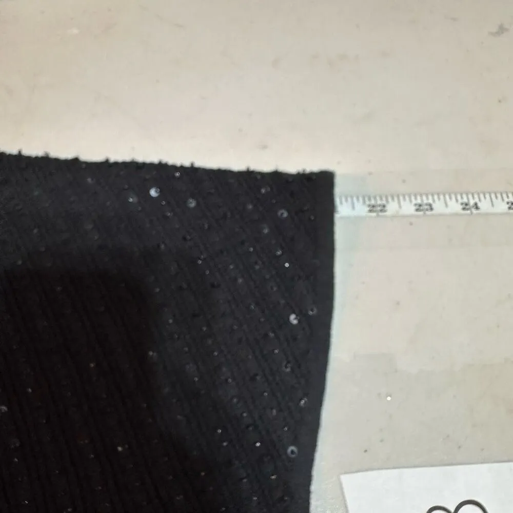 Vintage BCBG Maxazria Women's Knit Sequin Beaded Cardigan Sweater Black Small - Image 4