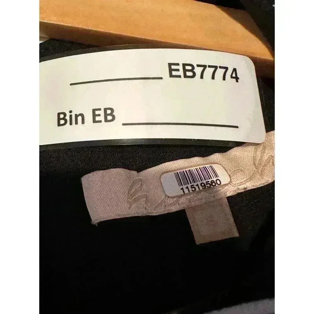 Hutch Eleanor Midi Short Sleeve Black/White Dress Size Small Black - Image 8