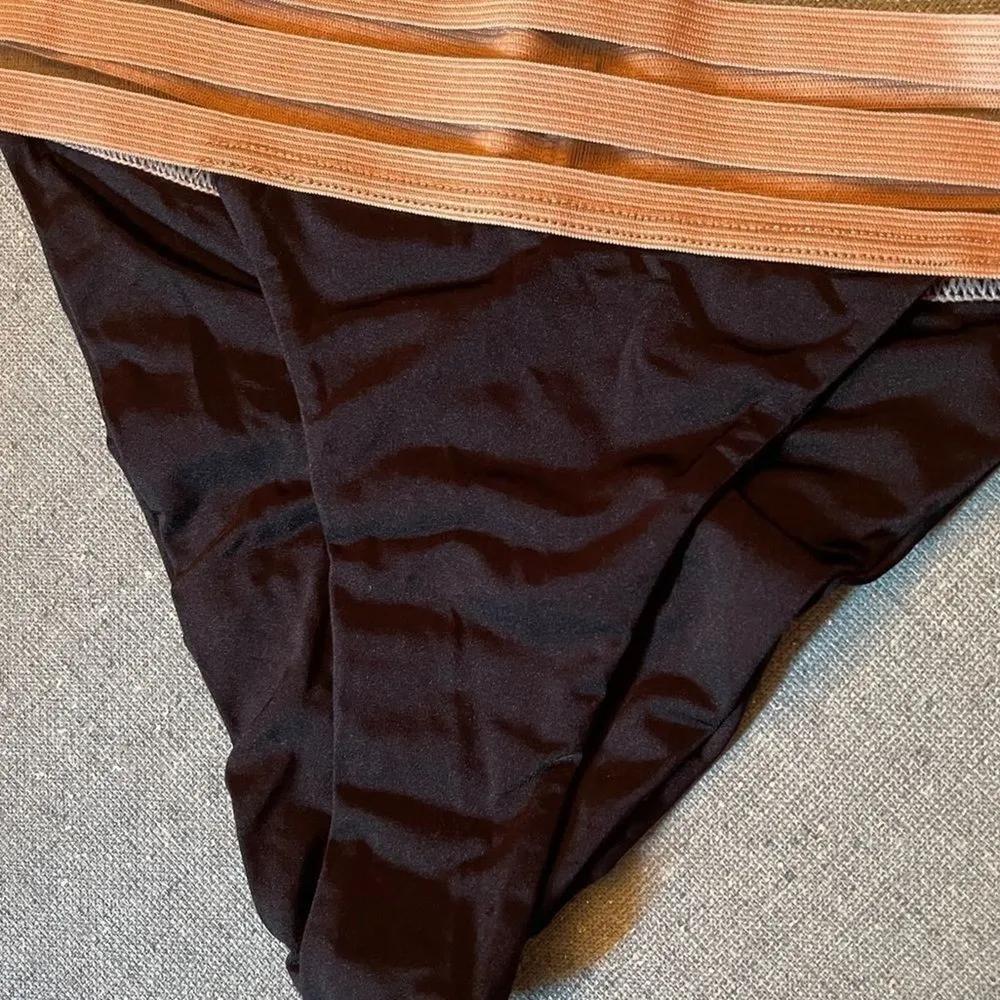 Beach Bunny Sheer Addiction Bikini Bottom Black - Image 7