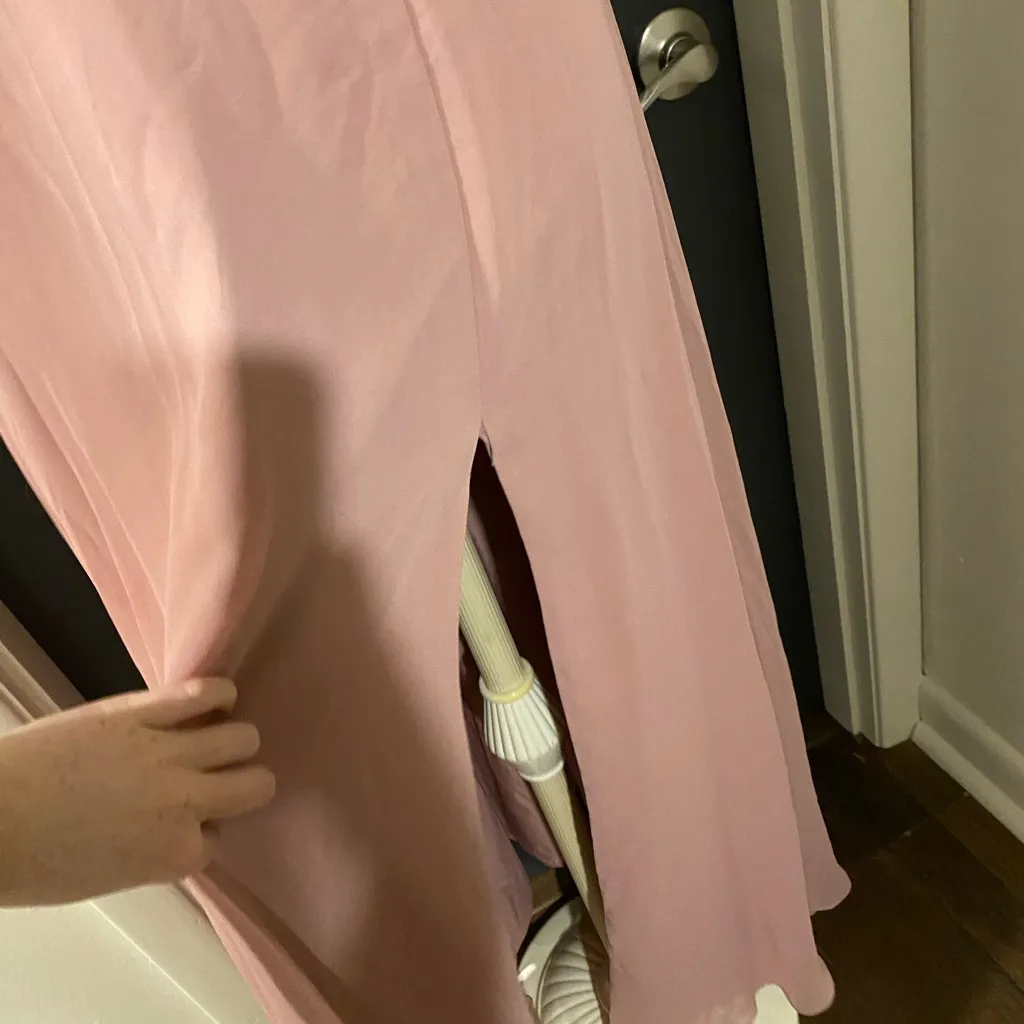 💜 Azazie Aaron Dusty Pink Bridesmaid Dress with Sweetheart Neckline - Image 4