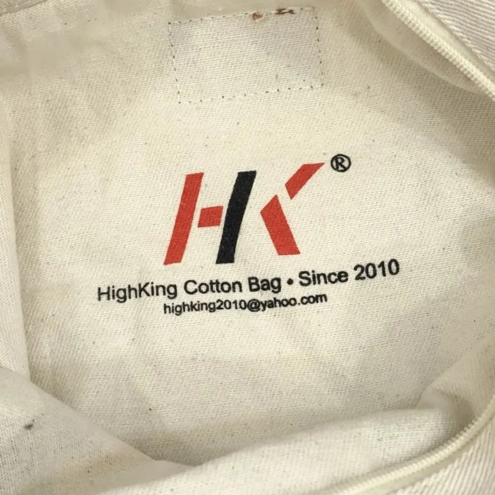 HighKing Cotton Source Direct Las Vegas Luggage Look Zip Up Top Tote Bag 18”x15” - Image 11