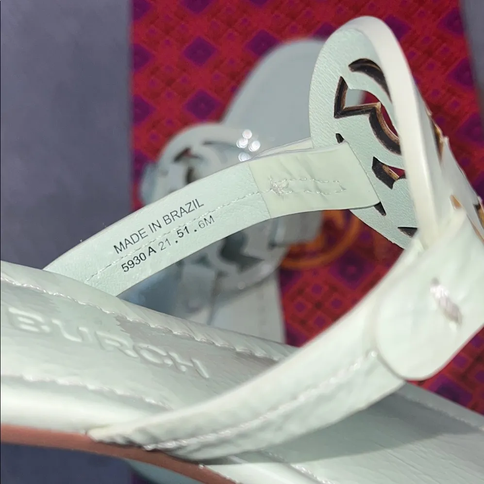 Tory Burch miller naplak leather clr meadow mist/400. size6 - Image 7