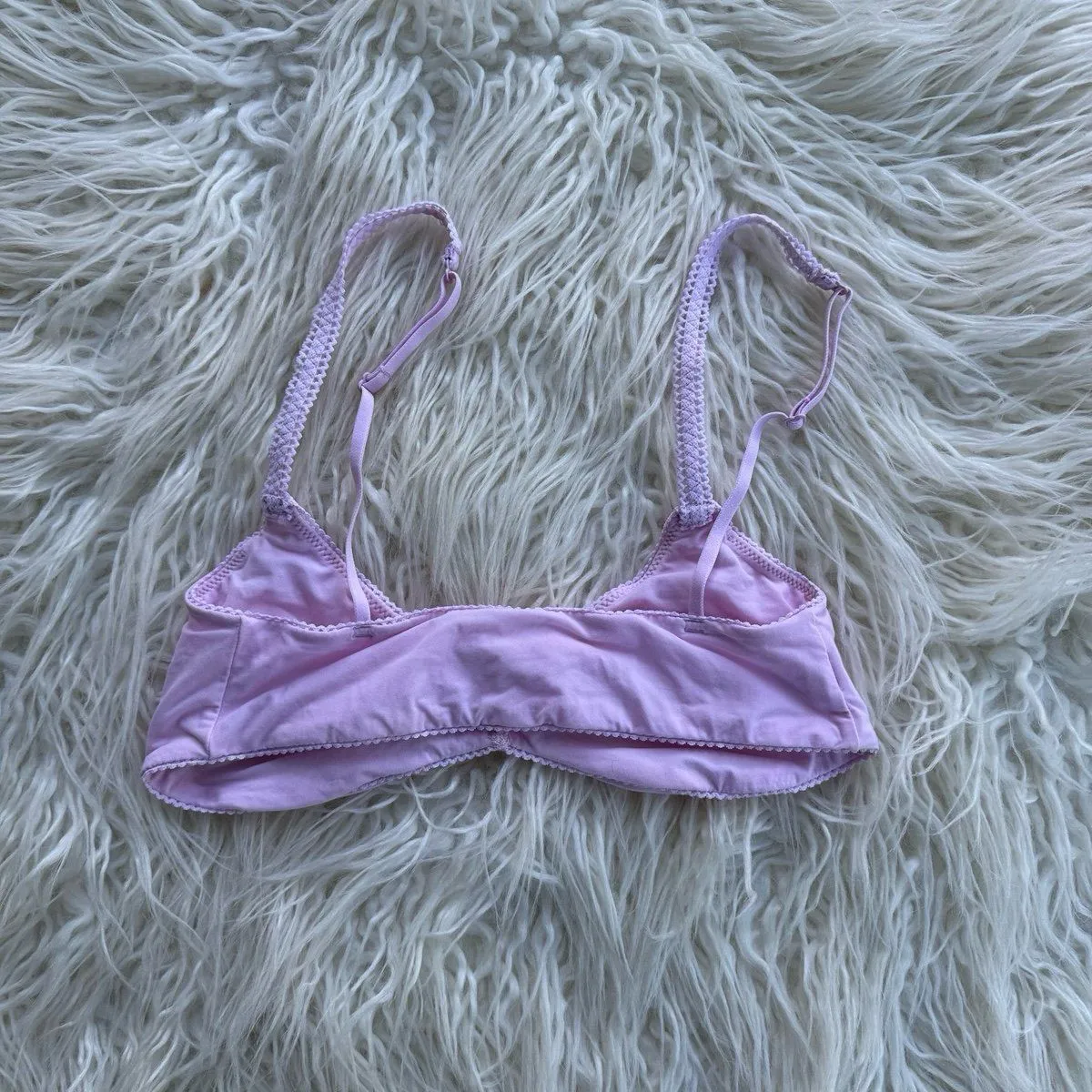 Skims Fits Everybody Picot Skimpy Scoop Bralette Cherry Blossom Size Small - Image 6