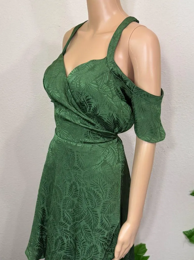 City Studio Green Mini Dress New Size L - Image 9