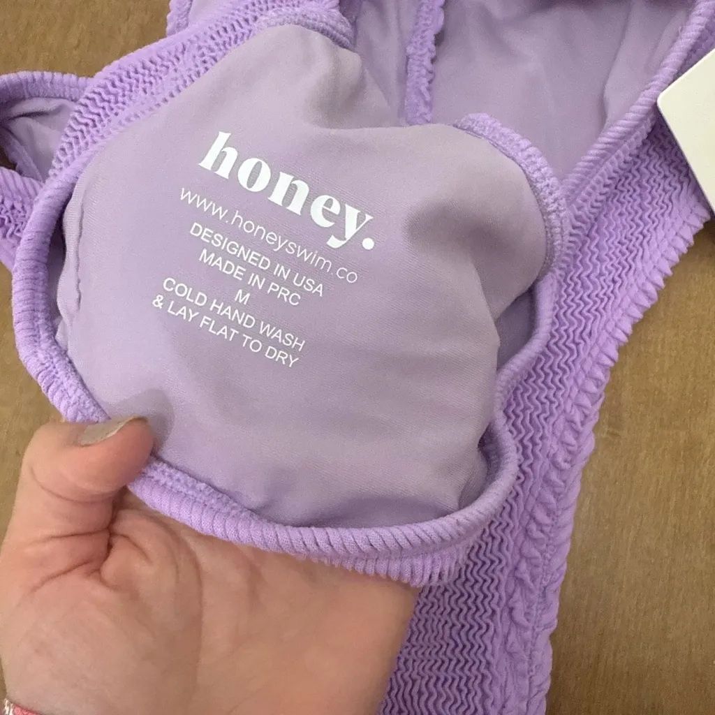NWT Honey Swim Lilac Luxe Set Size M - Image 6