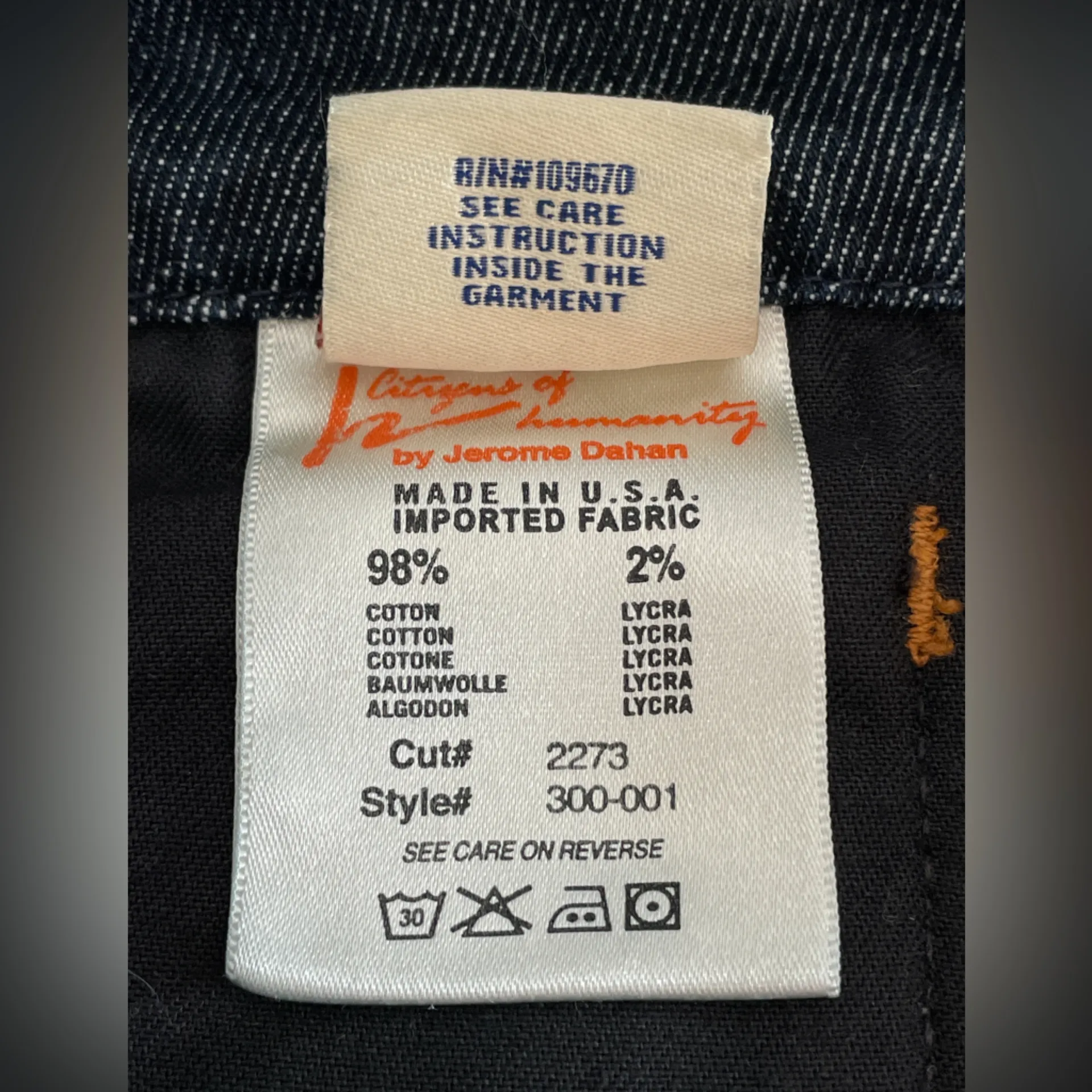 Citizens of Humanity Sophia #300 Stretch Knee Length Dark Denim Skirt - 27 - Image 9