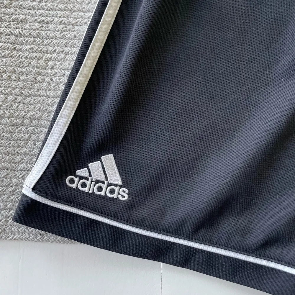 Adidas Black White Stripes Soccer Shorts Size Medium Number 12 - Image 2